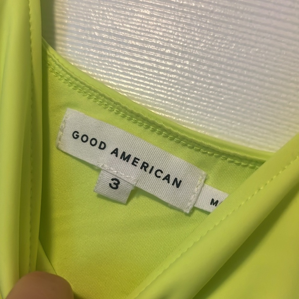Good American Body Con Neon mini dress - Picture 3 of 3